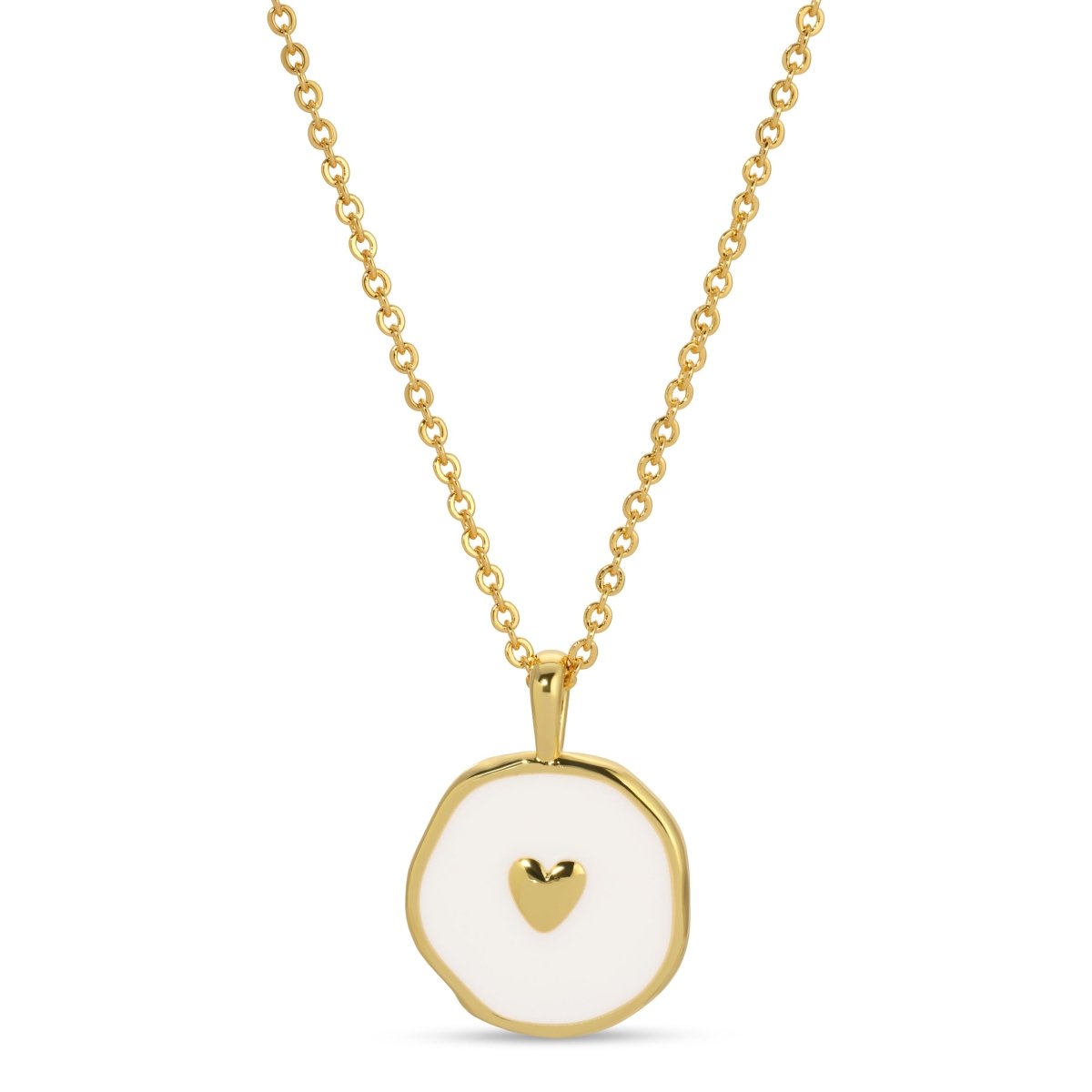 Round Heart Pendant - Splendid Iris