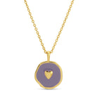 Tiny Heart Pendant - Splendid Iris