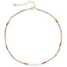 Sparkle and Shine Pearl Accented Collar Necklace - Splendid Iris