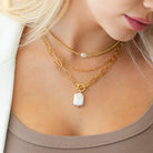 Baroque Pearl Toggle Necklace - Splendid Iris