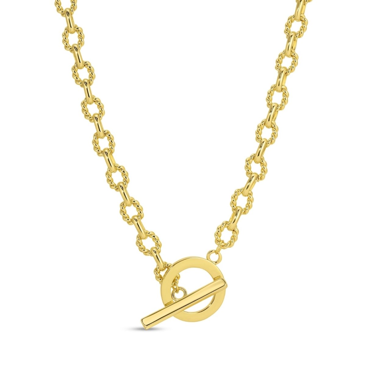 Be Bold Statement Chain with Contemporary Toggle - Splendid Iris