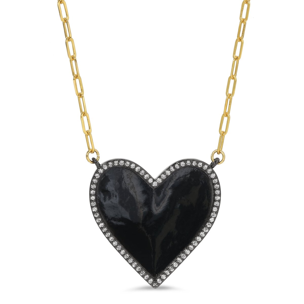 Bold & Beautiful Statement Heart Necklace - Splendid Iris