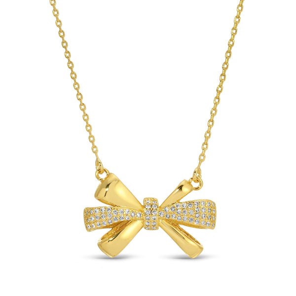 Bow Pendant | 18K Gold-Plated Trendy Jewelry – Splendid Iris