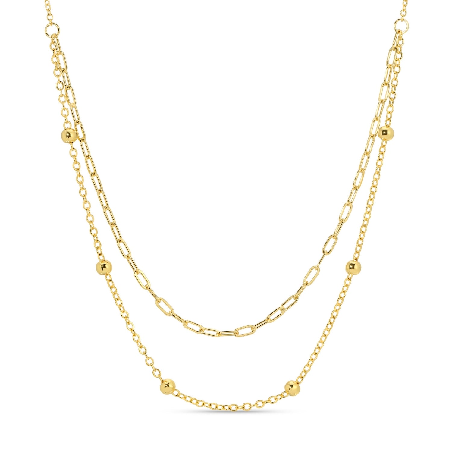 Delicate Double Appeal Necklace - Splendid Iris