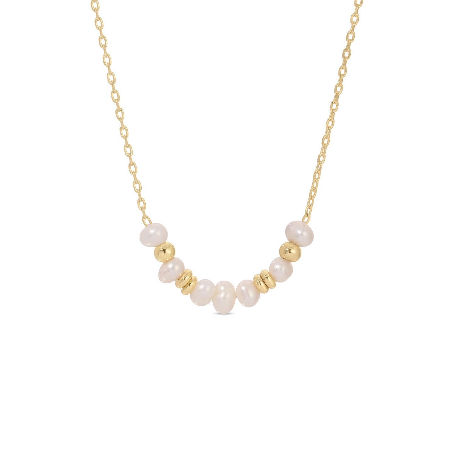 Delicate Pearl Necklace - 18k Gold – Splendid Iris 