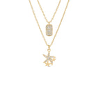 Double Layer Starfish Necklace - Splendid Iris