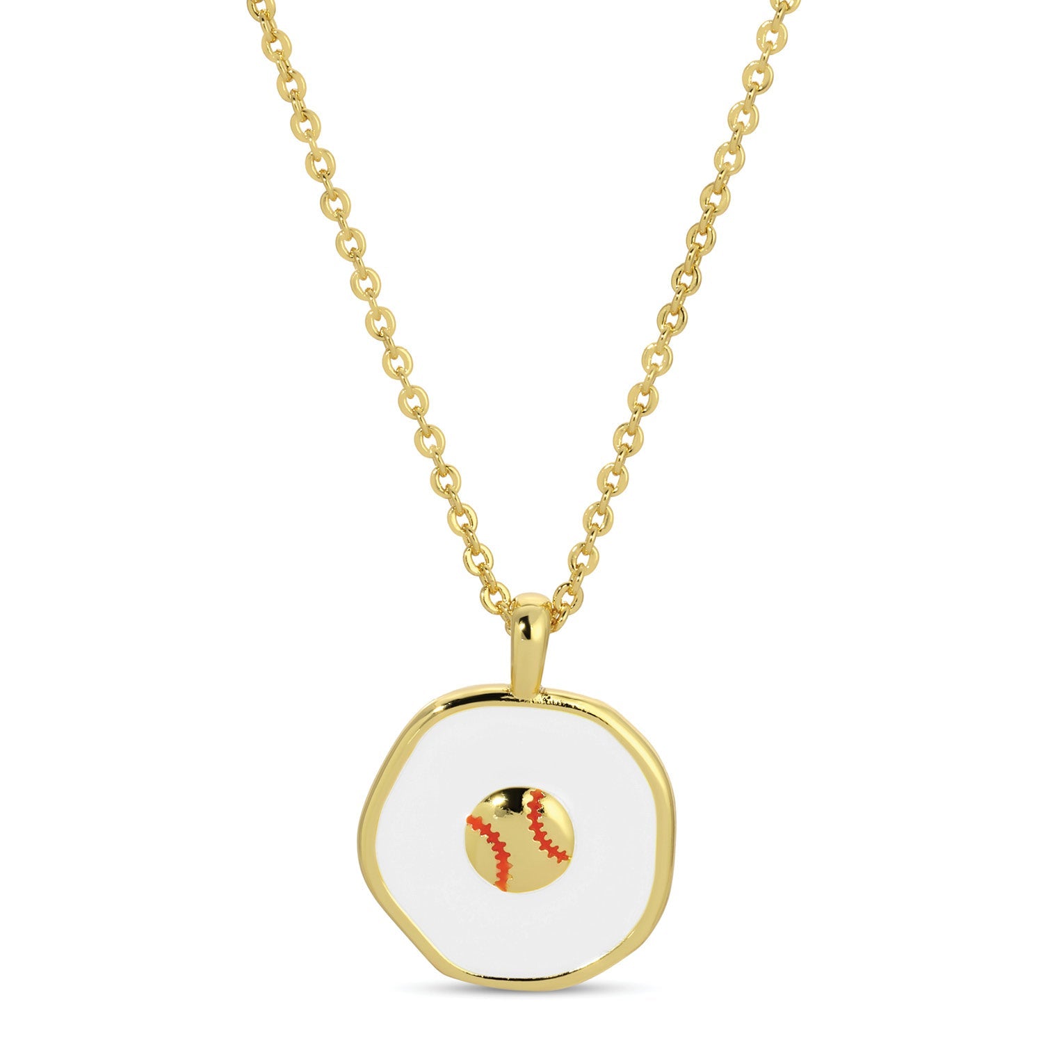 Grand Slam, Baseball Pendant Necklace - Splendid Iris