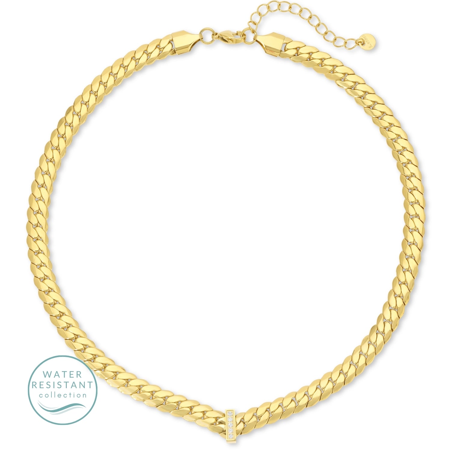 Herringbone Collar Necklace, Water Resistant - Splendid Iris