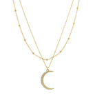 Layered Moon Necklace - Splendid Iris