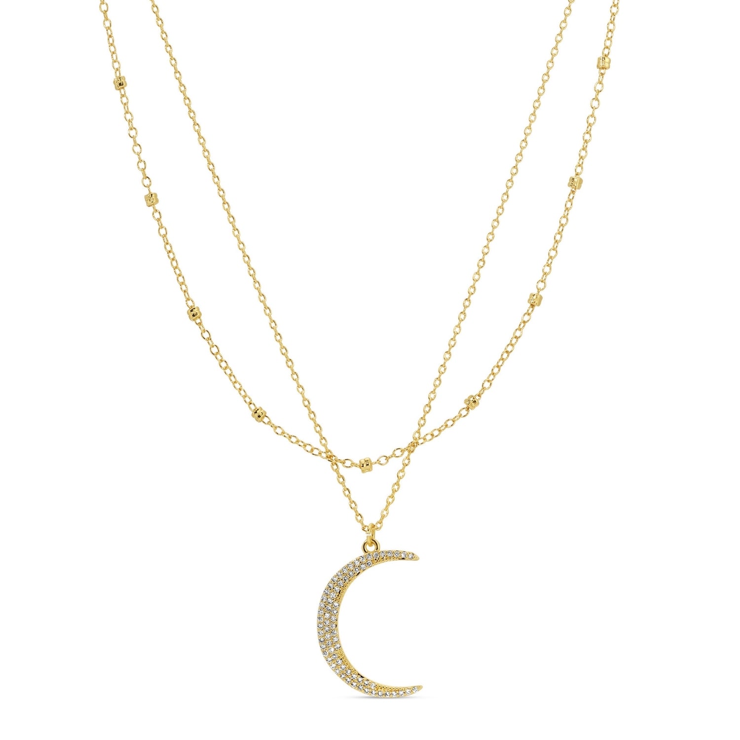 Layered Moon Necklace - Splendid Iris