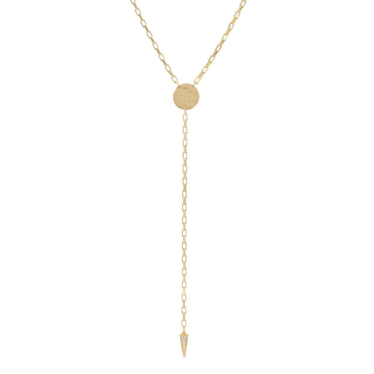 Long Gilded Y Necklace - Splendid Iris