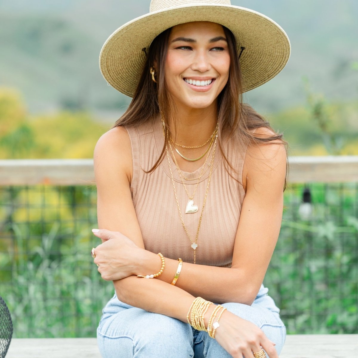 Long Quatrefoil Y Necklace - Splendid Iris