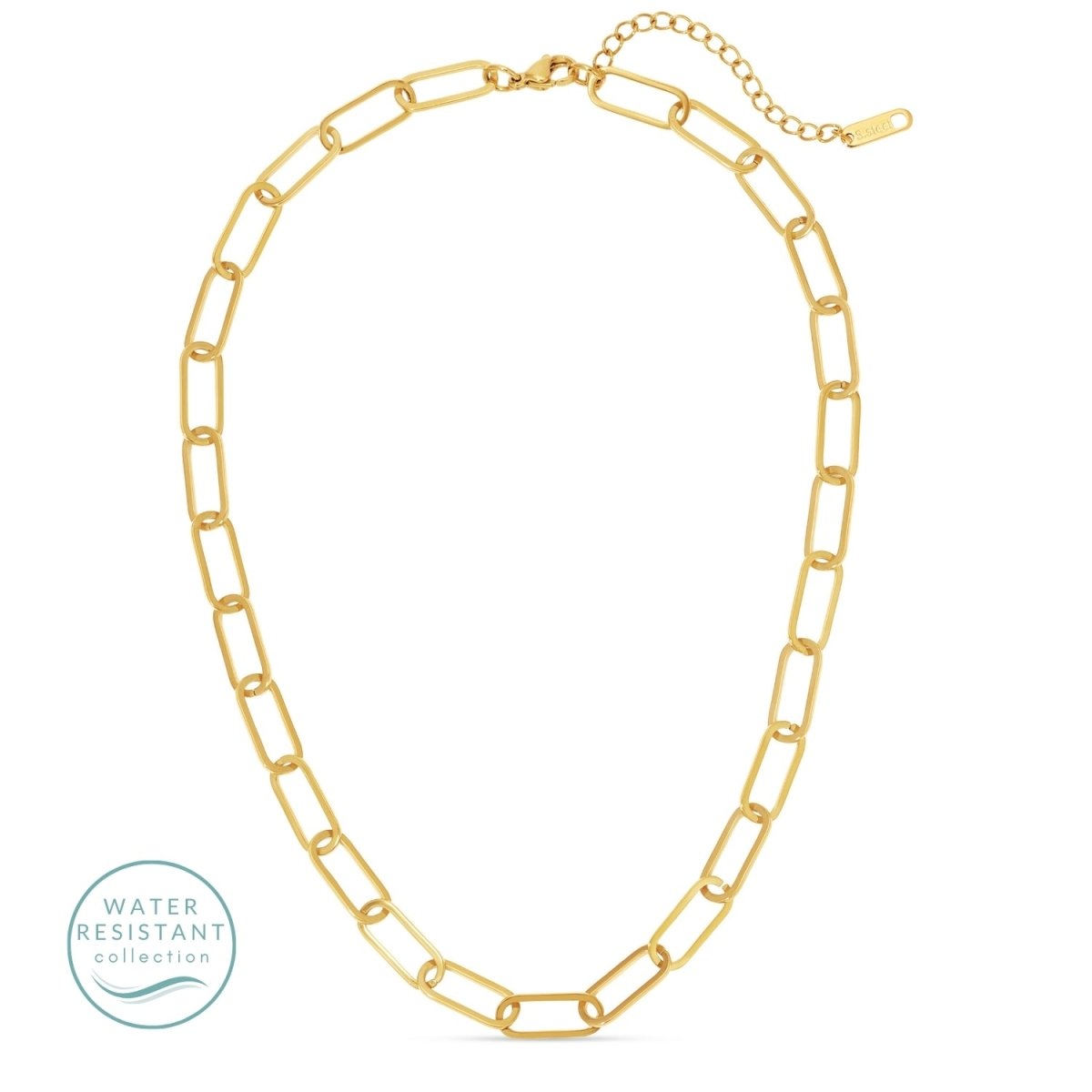 Paperclip Necklace Water Resistant - Splendid Iris