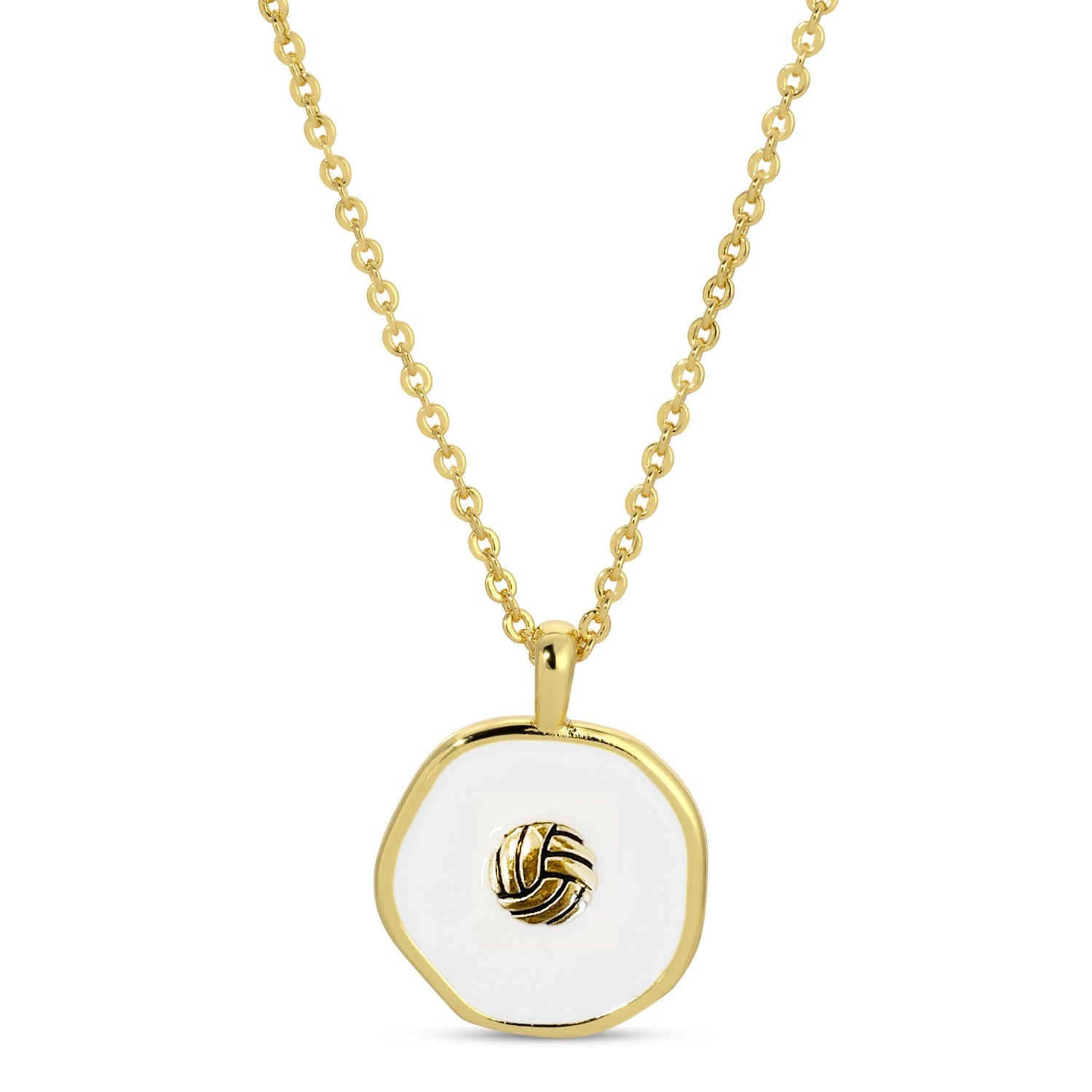 Spike! Volleyball Pendant Necklace - Splendid Iris