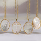 Surf's Up! Etched Shell Pendant Necklace - Splendid Iris