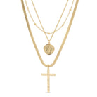 Triple Cross Necklace - Splendid Iris