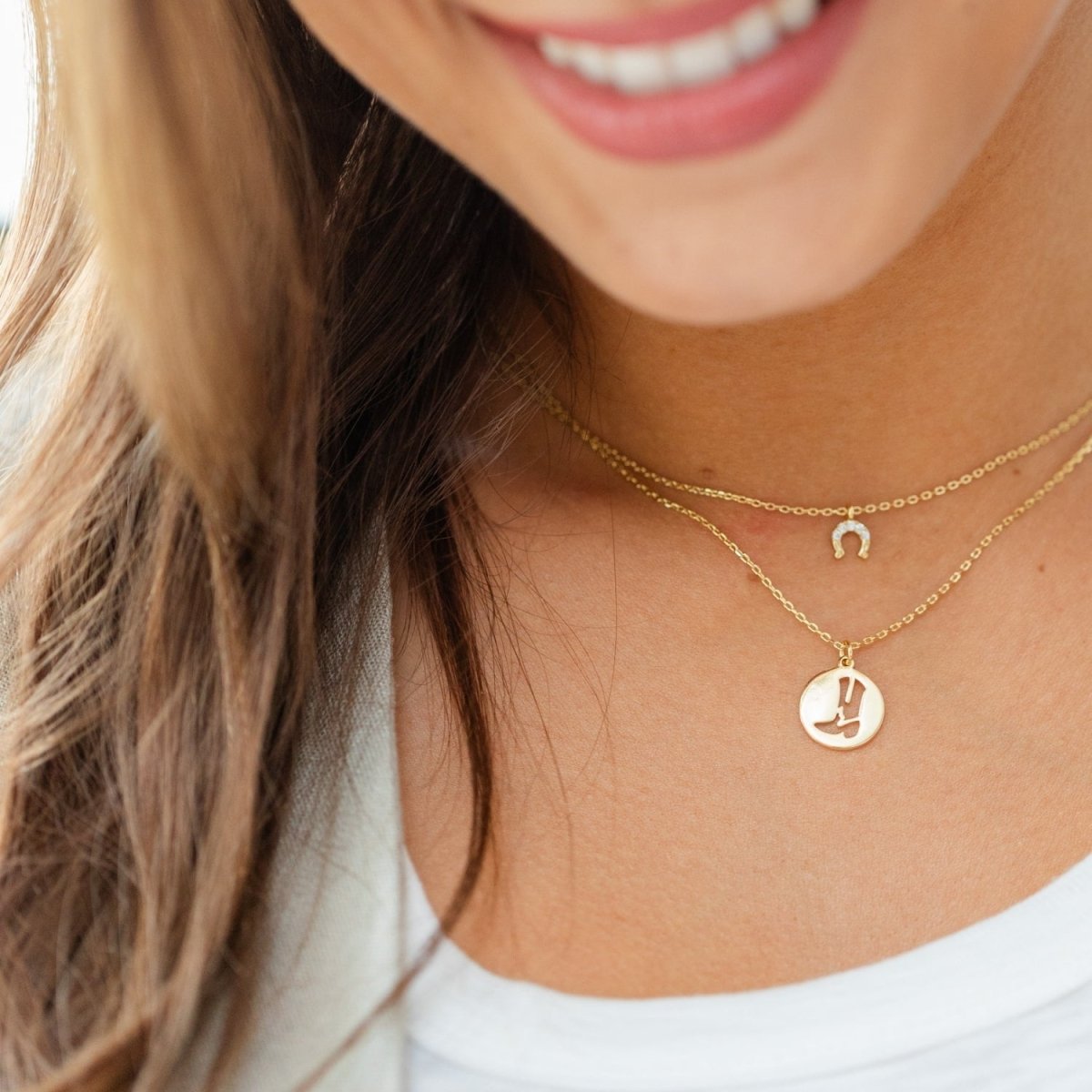 Western Spirit Double Layer Cowgirl Necklace - Splendid Iris