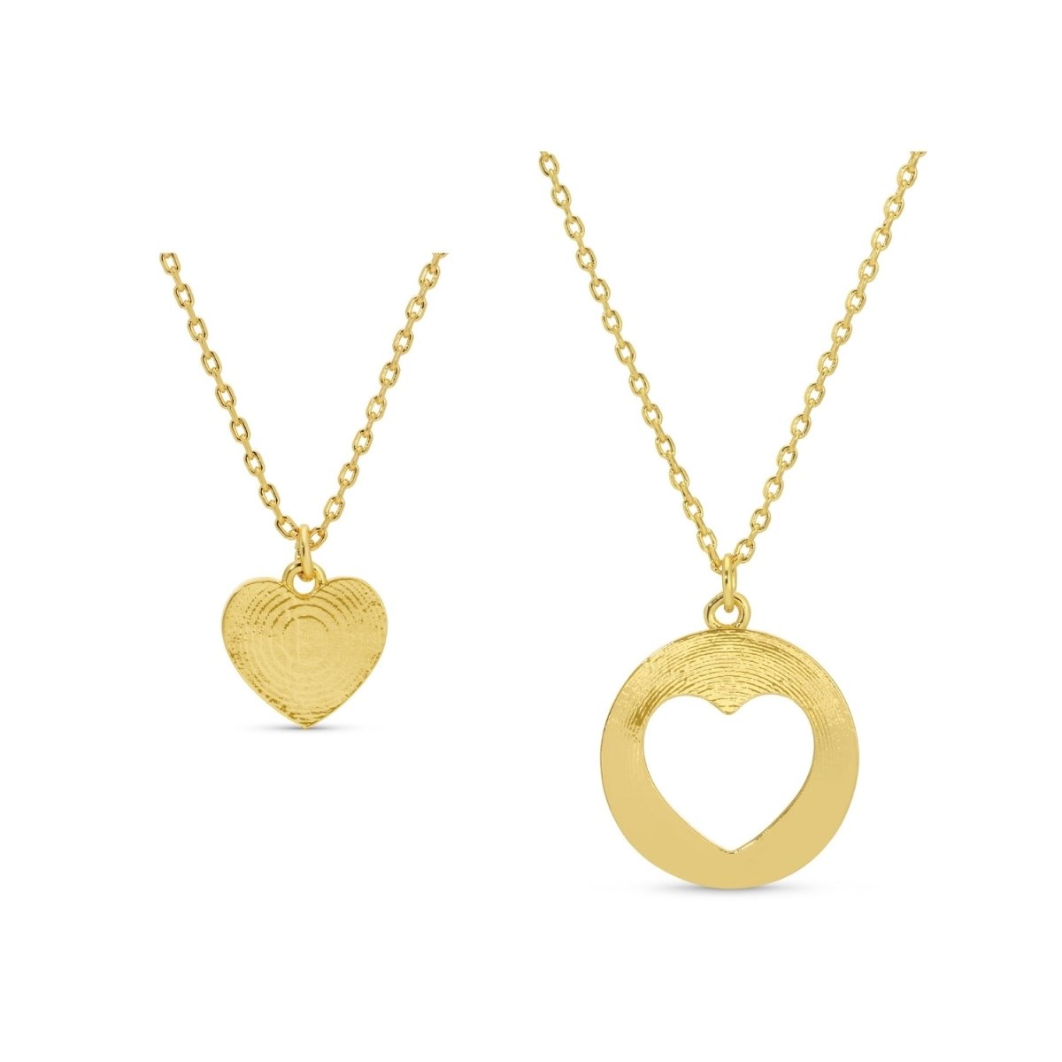 BFF Necklaces - Inner & Outer Heart Friendship Necklaces - Splendid Iris