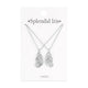 BFF Necklaces - Pair of Butterfly Halves Friendship Necklaces - Splendid Iris