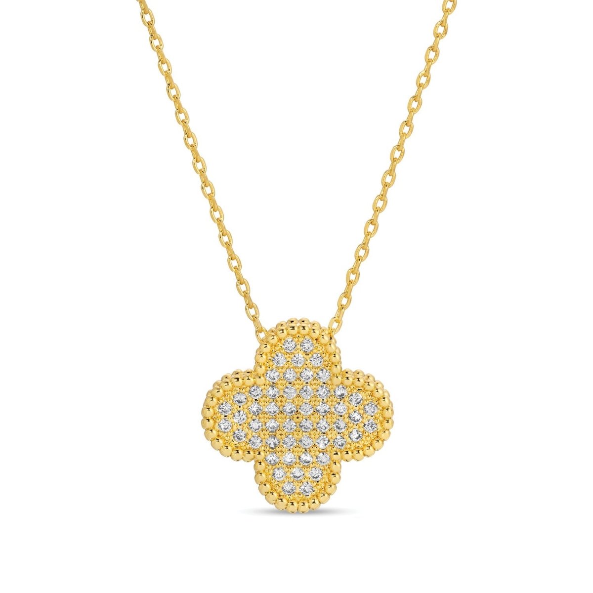 Quatrefoil Pendant Necklace - Splendid Iris