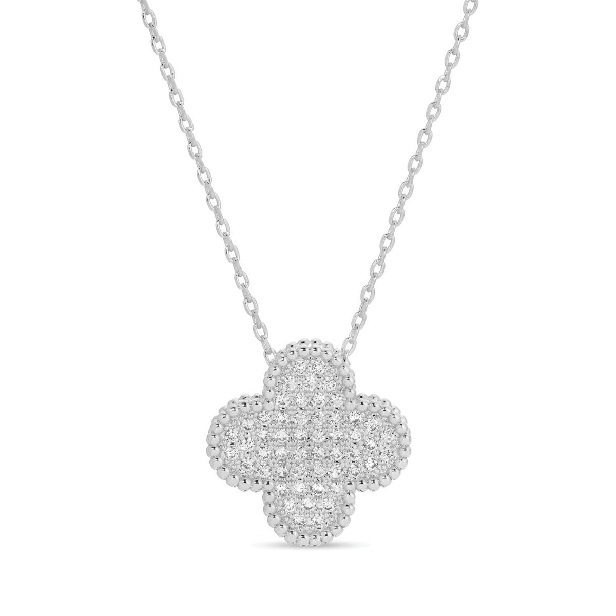 Quatrefoil Pendant Necklace - Splendid Iris