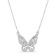 Butterfly Pendant Necklace - Splendid Iris