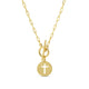 Cross Paperclip Toggle Necklace - Splendid Iris