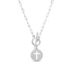 Cross Paperclip Toggle Necklace - Splendid Iris