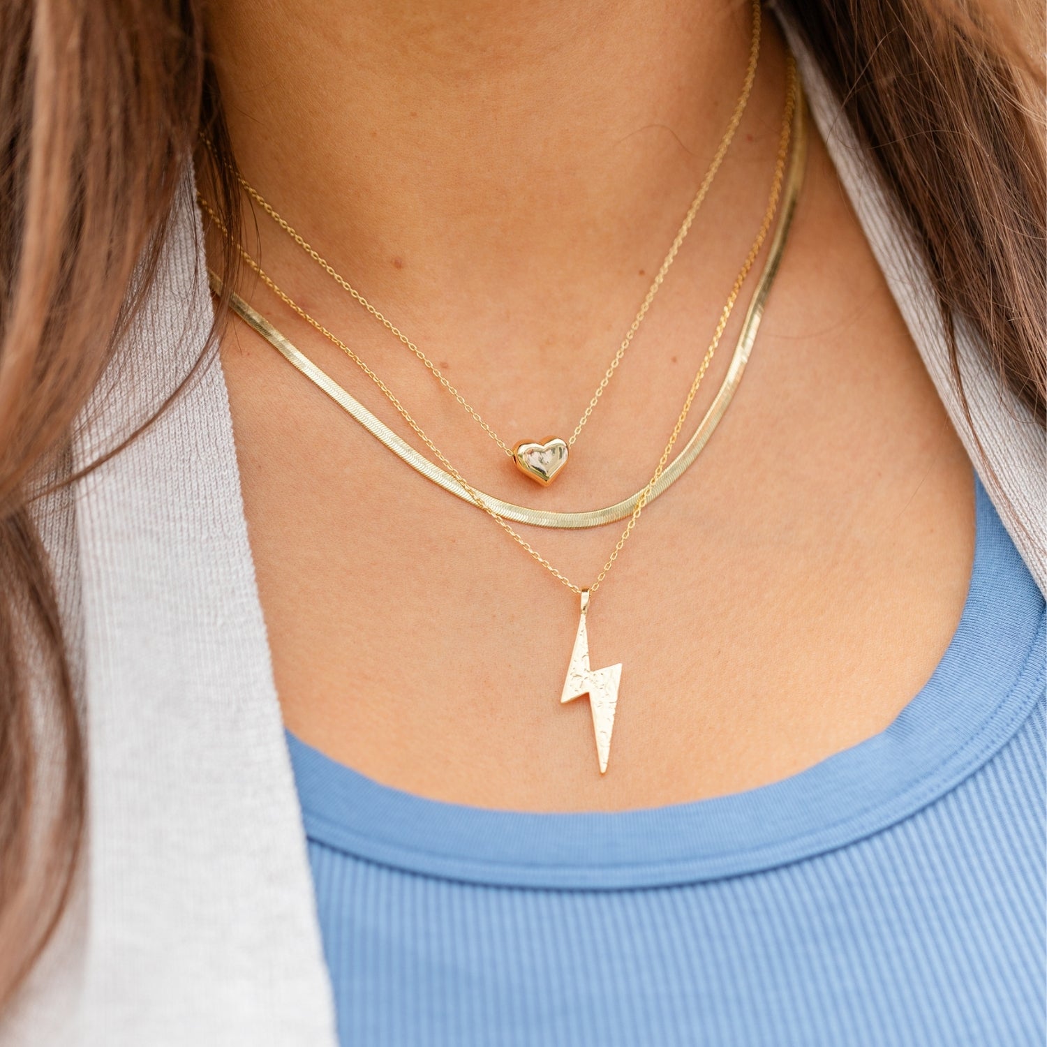 【HURLEY BURLEY】Infinity Necklace ネームタグ 刻印出来ます！ Engravable, 1.25 inch 14k Gold Diamond MUM Horizontal Name