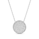 Pave Round Necklace - Splendid Iris