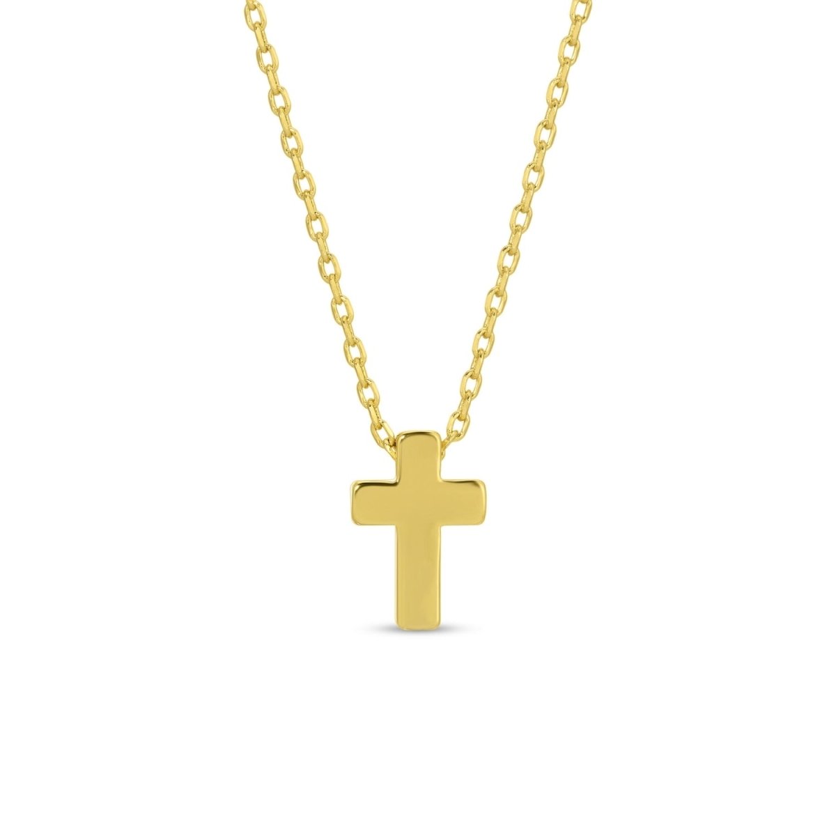 Small Simple Cross Necklace - Splendid Iris