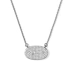 Unity Pave Oval Pendant Necklace - Splendid Iris