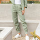 Linen Joggers - Splendid Iris