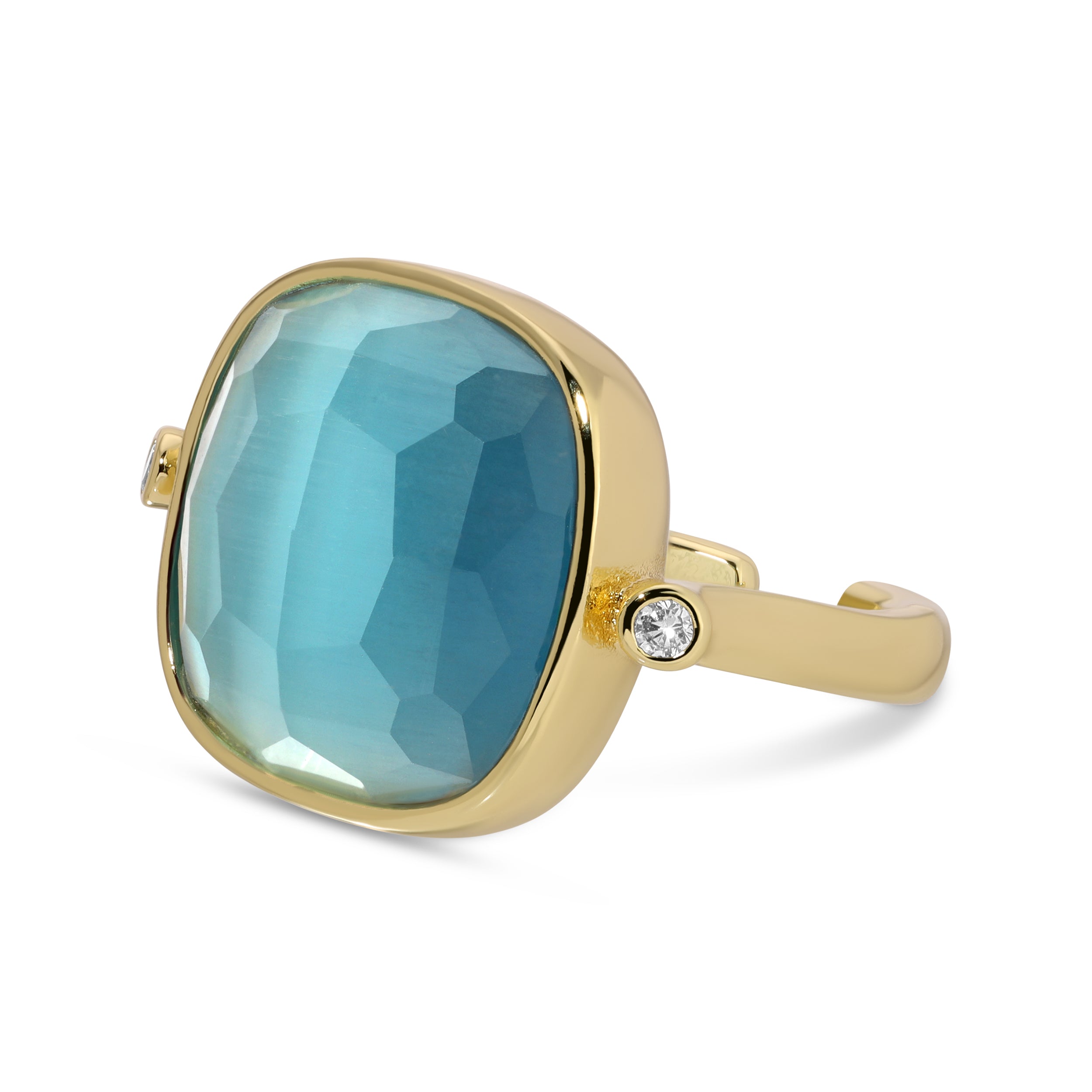 Ms. Reliability, Square Stone Ring - Splendid Iris