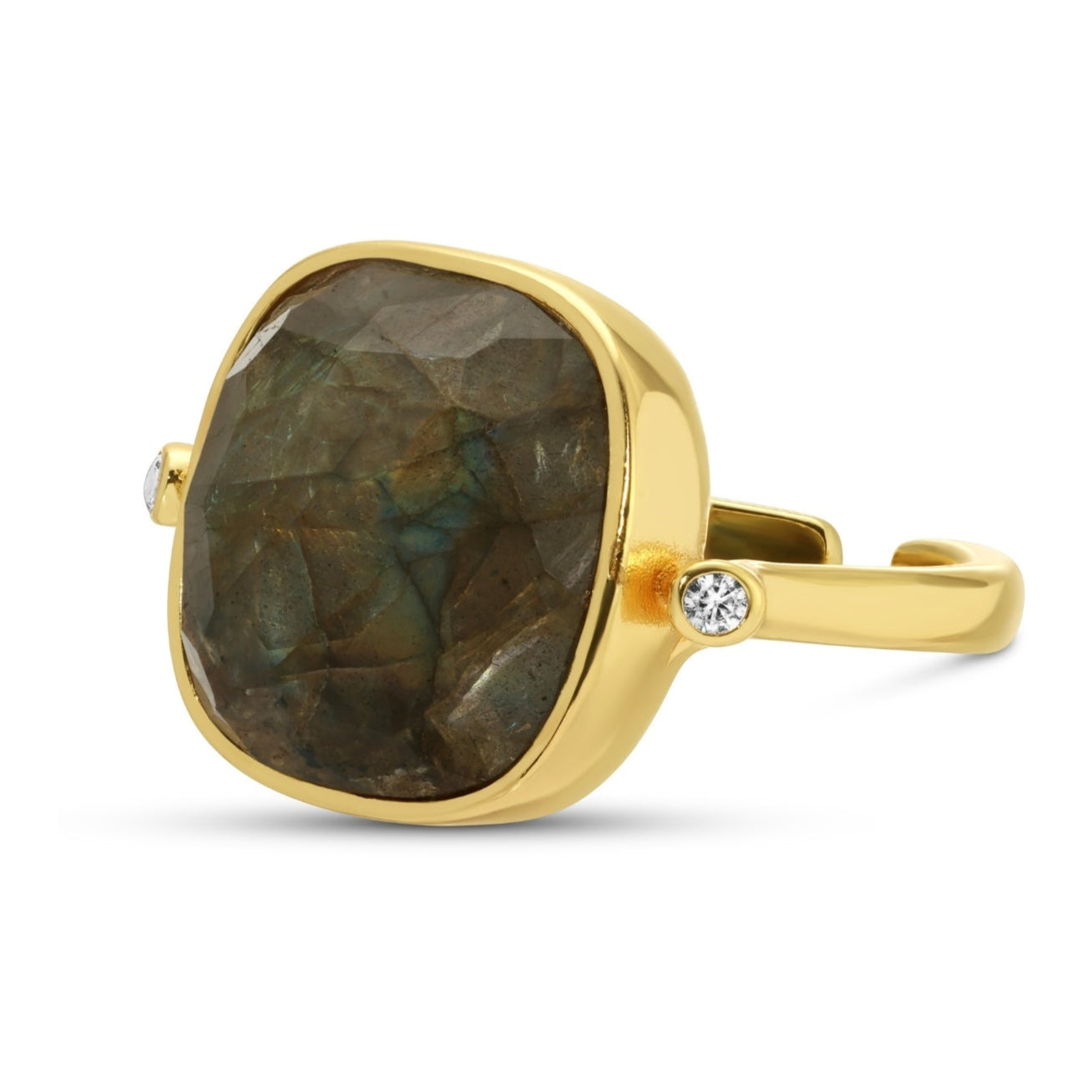 Ms. Reliability, Square Stone Ring - Splendid Iris