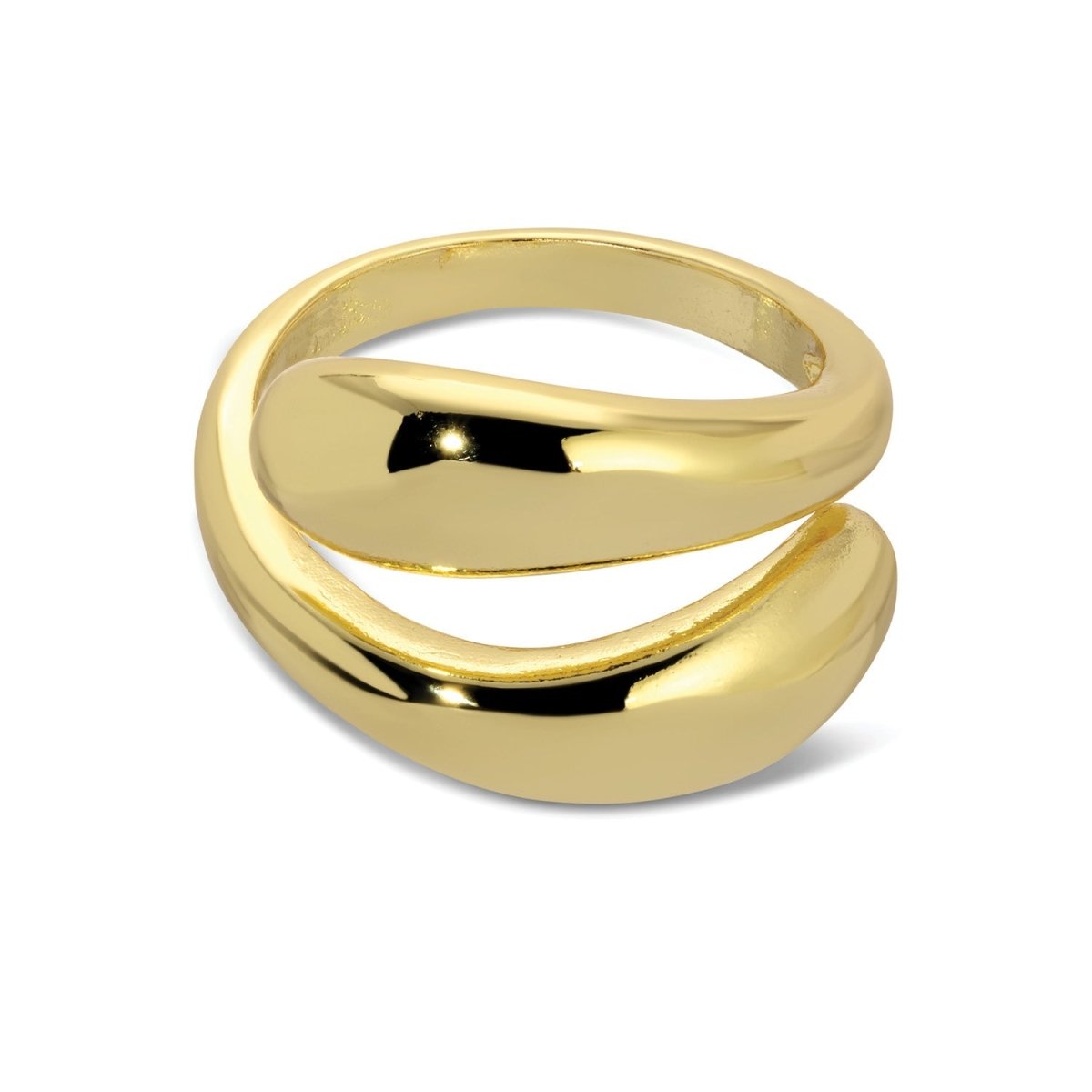 womens dress rings gold Adjustable Wrap Ring (Gold)