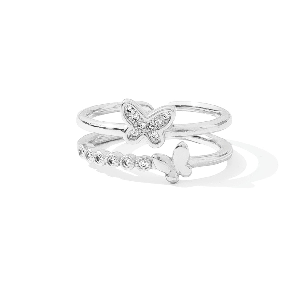 Delicate Butterflies Adjustable Ring - Splendid Iris