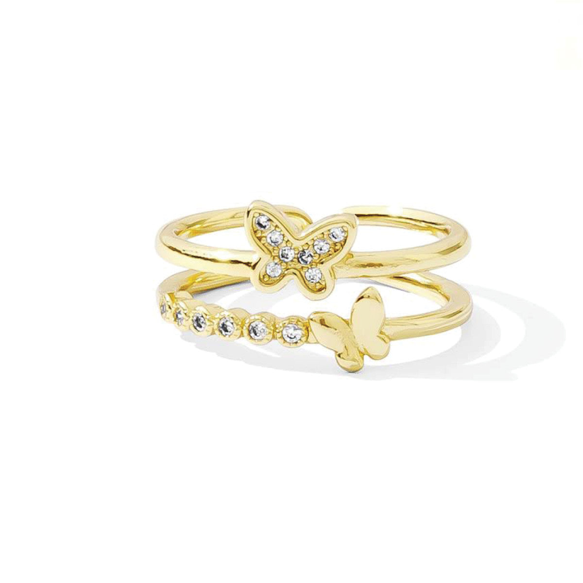 Delicate Butterflies Adjustable Ring - Splendid Iris