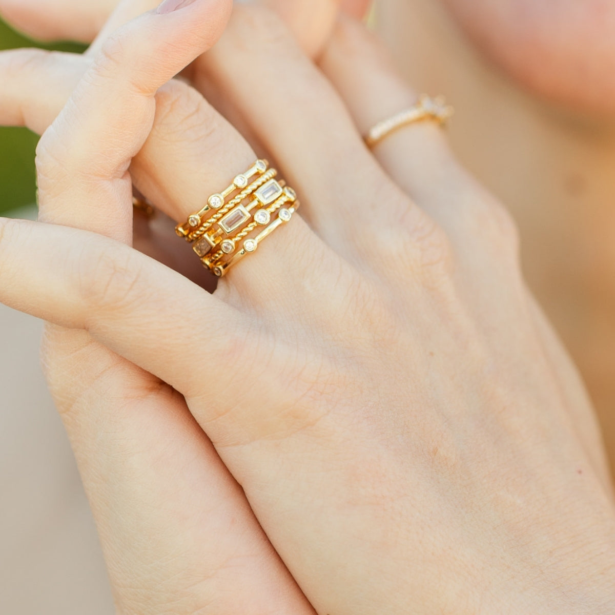 Layered Statement Ring - Splendid Iris