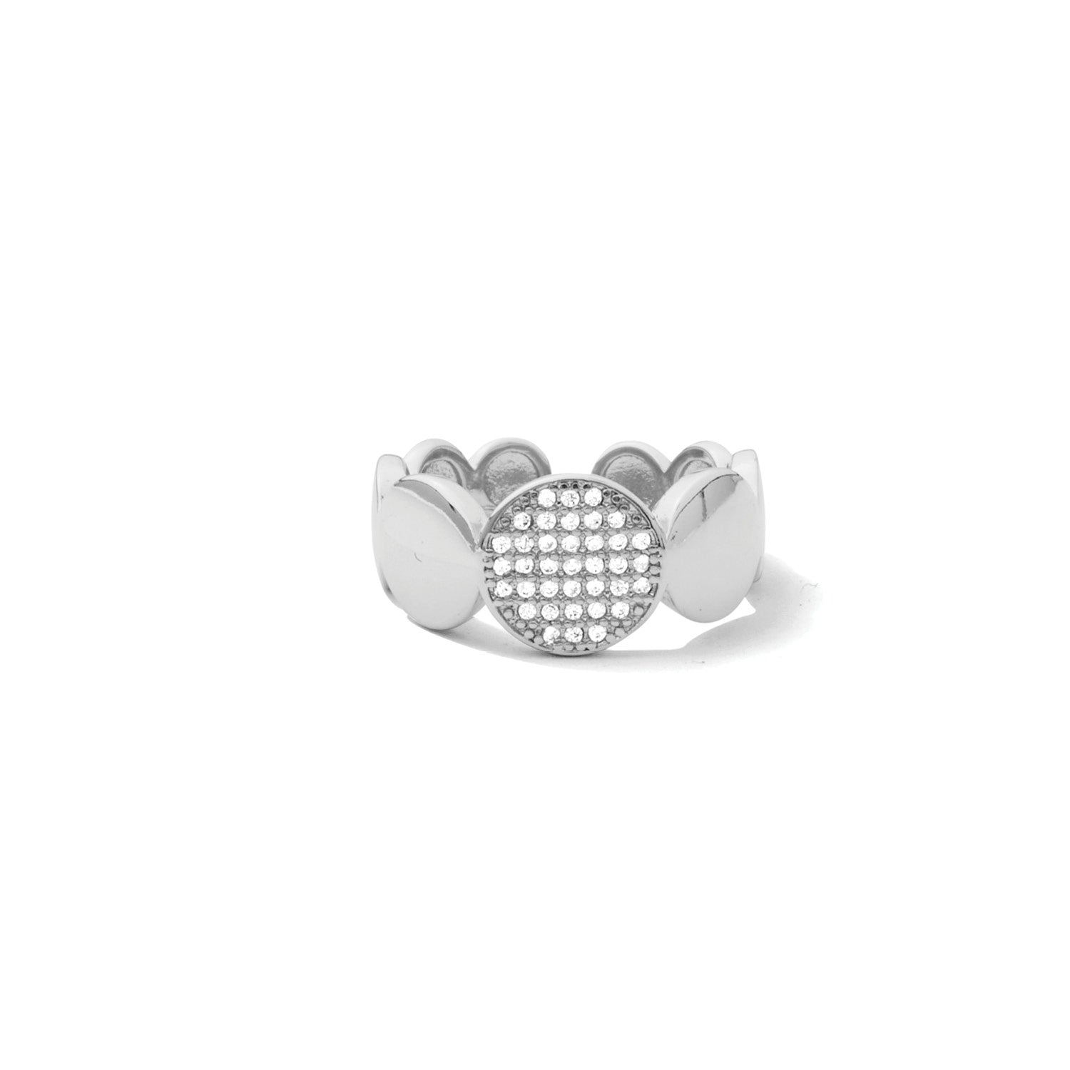 Stand Out Pave Circle Ring - Splendid Iris