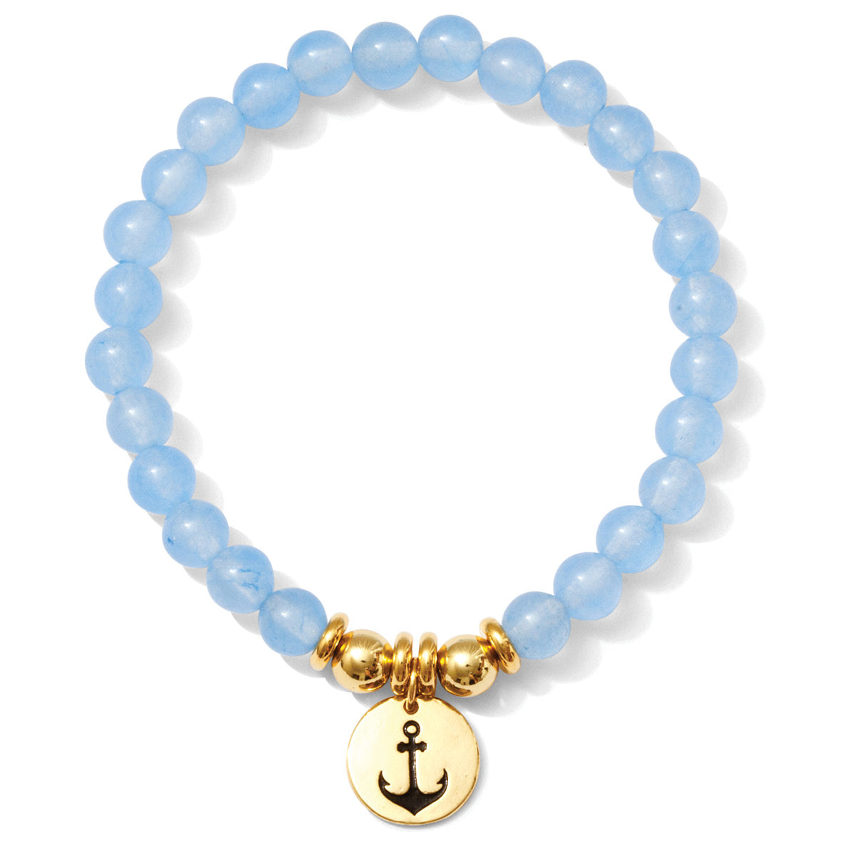 Anchor Stone Stretch Bracelet - Splendid Iris