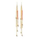 Long Earring with a Pop of Color - Splendid Iris