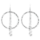 Gilded Earrings with Link Chain Accent - Splendid Iris