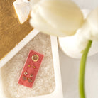 Pink Pave Heart Velvet Stud Gift Set - Splendid Iris