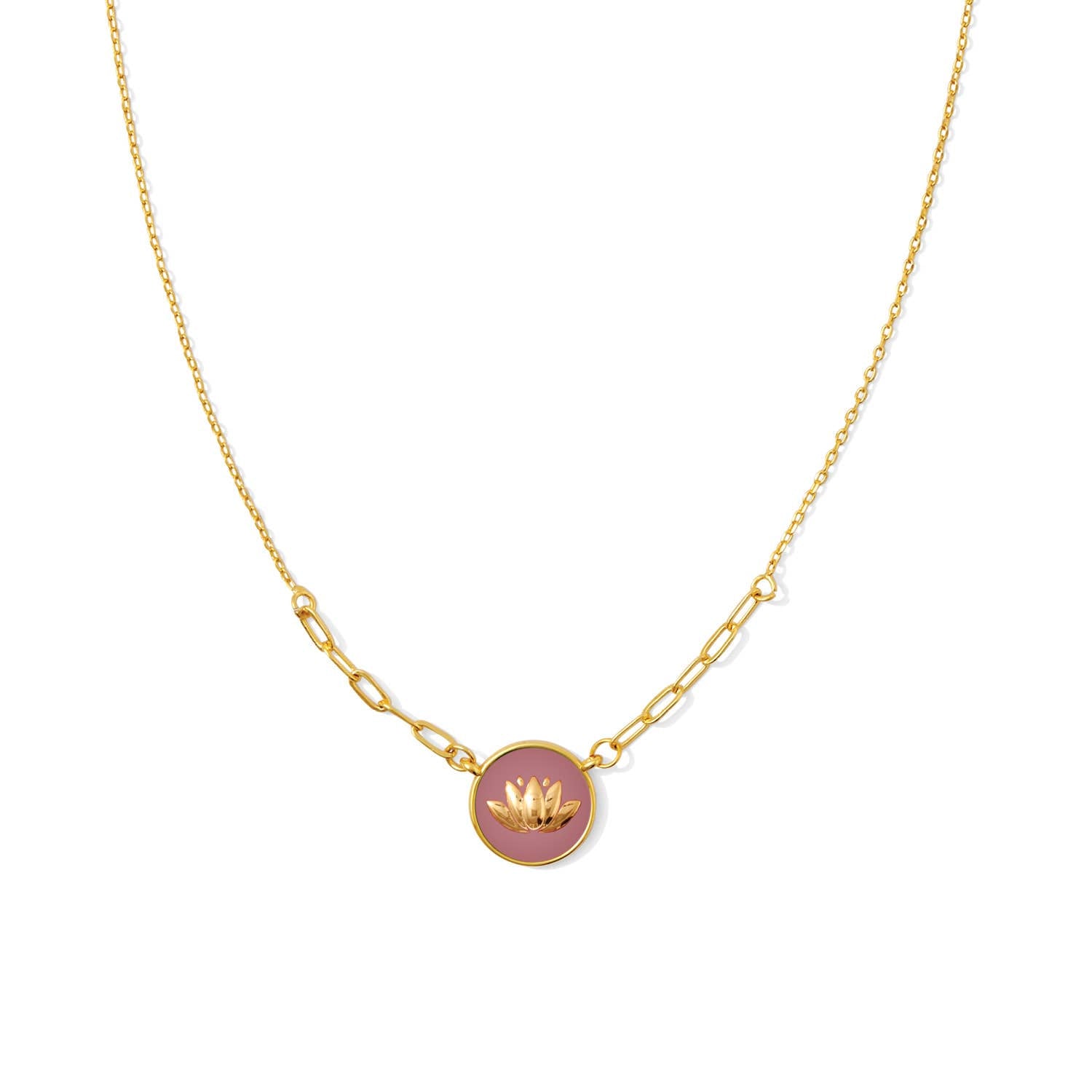 Delicate Lotus Color Pop Necklace - Splendid Iris
