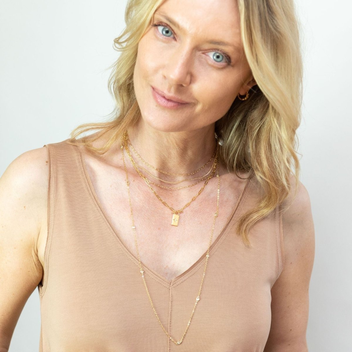 Multi - Layer Delicate Necklace - Splendid Iris