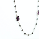 Long Stone and Crystal Necklace - Splendid Iris