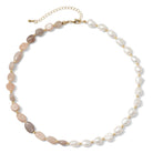 Pearl & Stone Statement Necklace - Splendid Iris