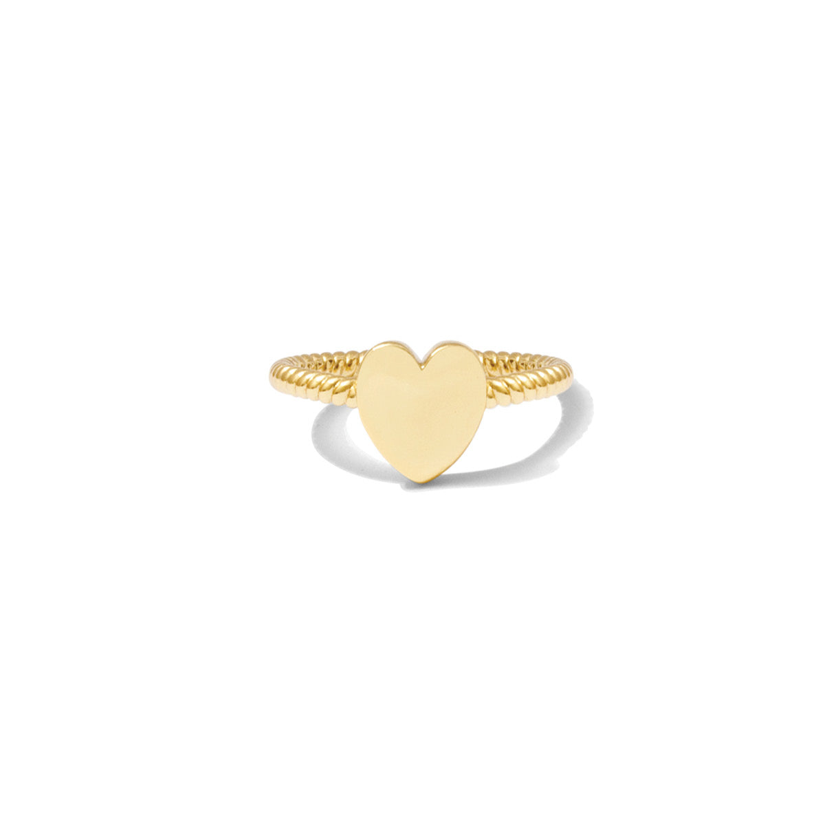 Simple Heart Adjustable Ring - Splendid Iris